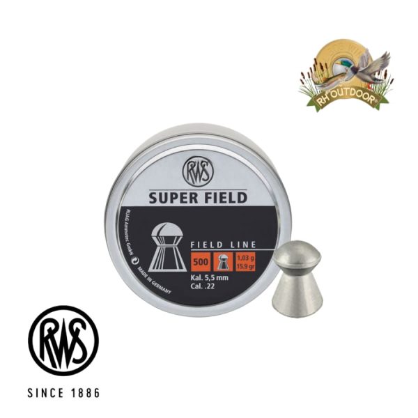 RWS SUPER FIELD 5,5mm 15.9gr / 500 Unidades