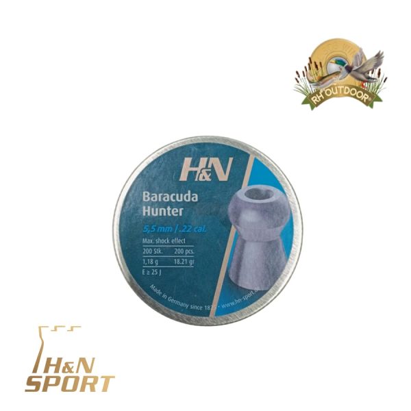 H&N BARACUDA HUNTER 5,5mm 18.21gr / 200 Unidades