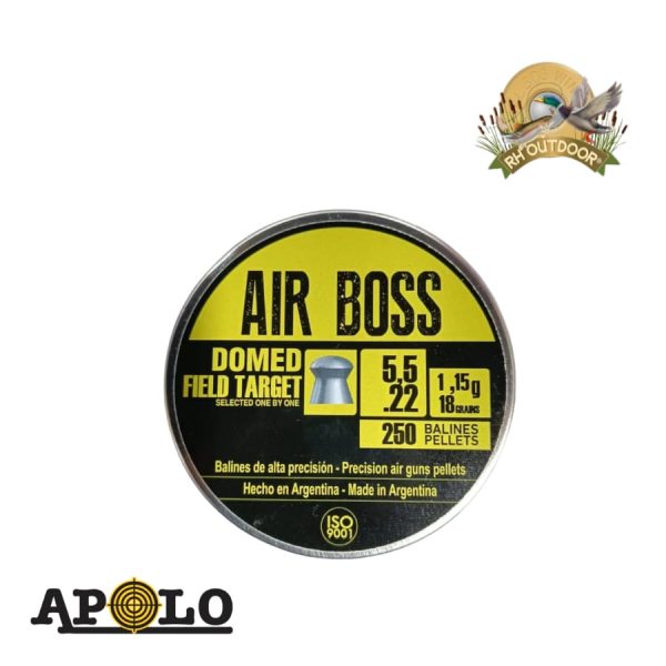 APOLO AIR BOSS DOMED FIELD TARGET 5,5mm 18gr / 250 Unidades