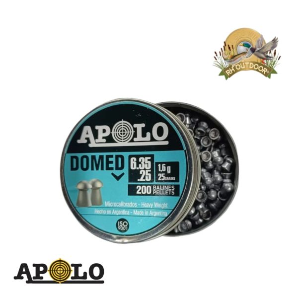 APOLO DOMED 6,35mm 25gr / 200 Unidades
