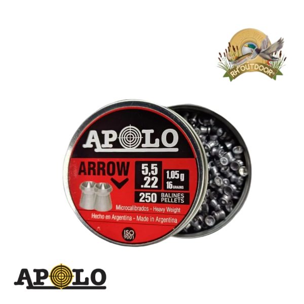 APOLO ARROW 5,5mm 16gr / 250 Unidades