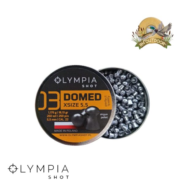 OLYMPIA SHOT DOMED X SIZE 5,5mm 18.13gr / 250 Unidades