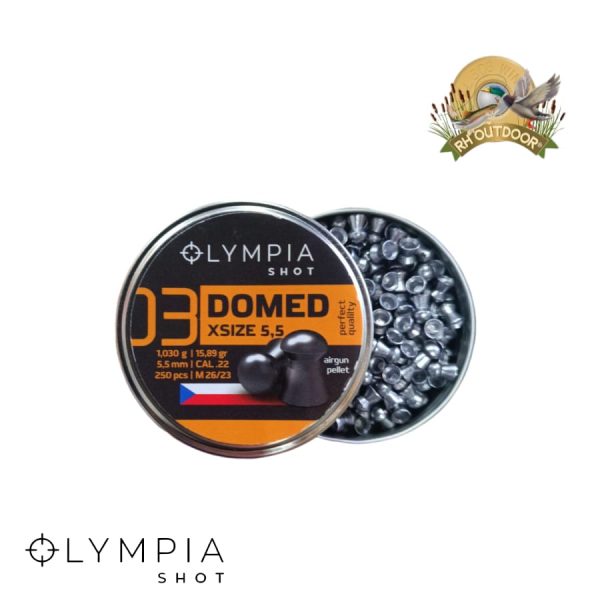 OLYMPIA SHOT DOMED X SIZE 5,5mm 15.89gr / 250 Unidades