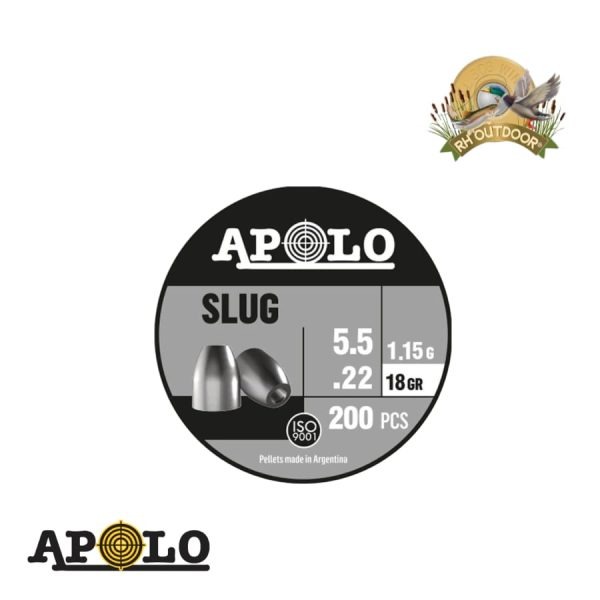APOLO SLUG 5,5mm 18gr / 200 Unidades