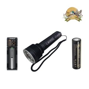 Kit Linterna Luz Roja Hunt Pro Gears 18650- 300 Lumenes