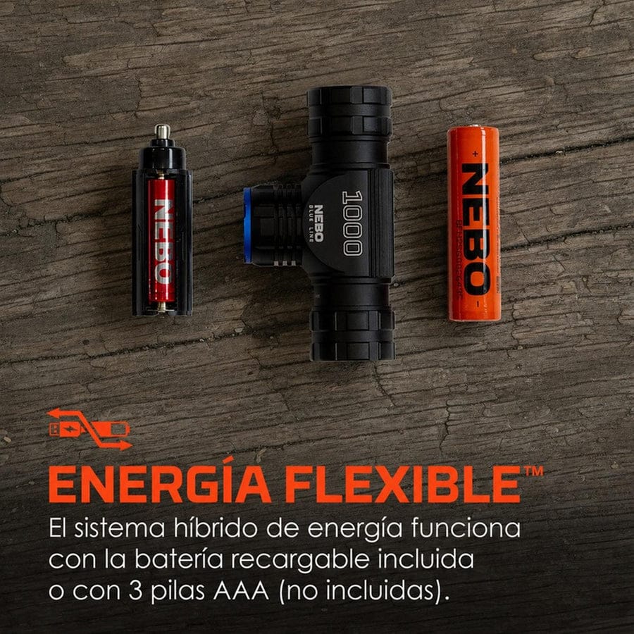 Linterna Frontal NEBO BLUELINE 1000 Lúmenes / Flex - Imagen 9