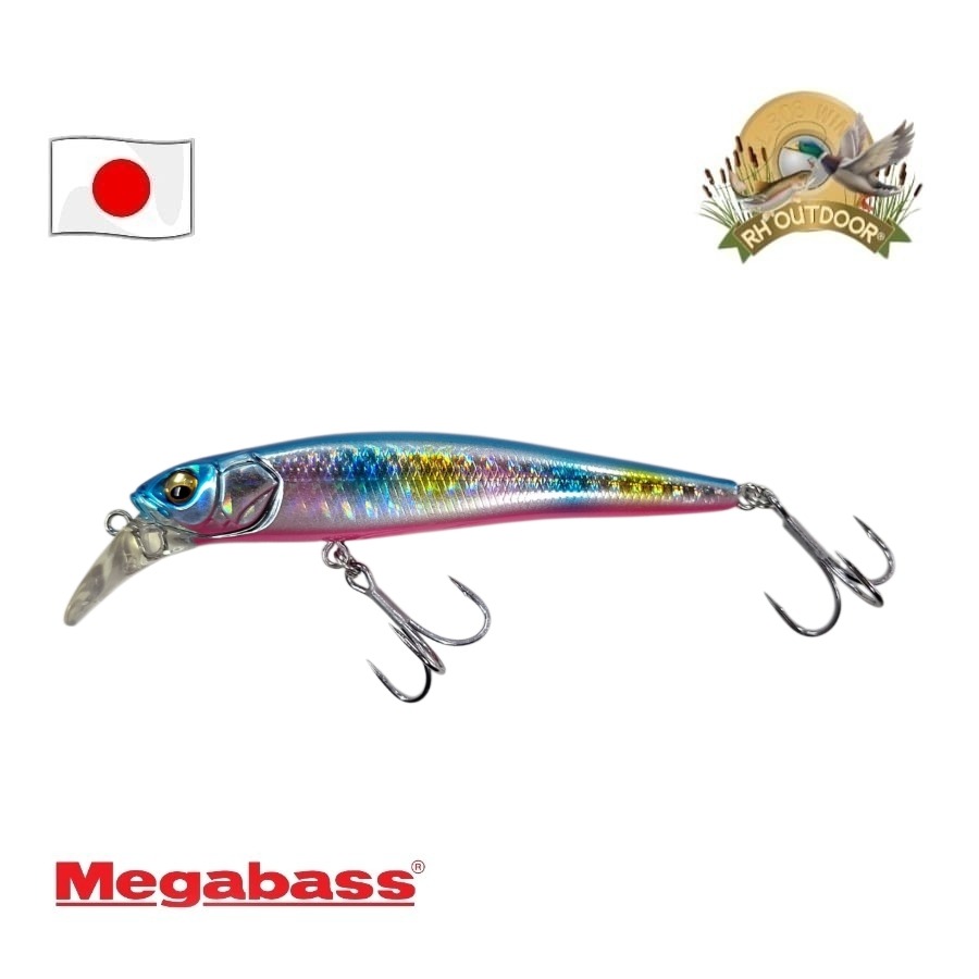 Señuelo Megabass Halibut 90 - GG BLUE PINK RAINBOW